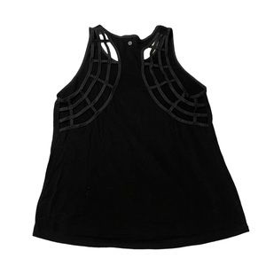 90 Degree by Reflex Black Activewear Strappy Racerback Tank Top